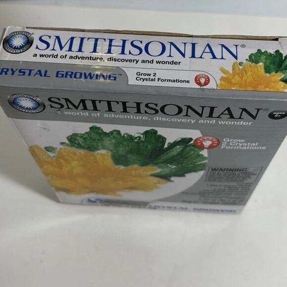 Smithsonian Crystal Growing Kit 2 Golden Citrine (add blue to be green) NWB - Picture 2 of 2